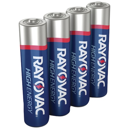 Rayovac AAA Alkaline Battery, 4 PK, 1.5VDC 824-4J